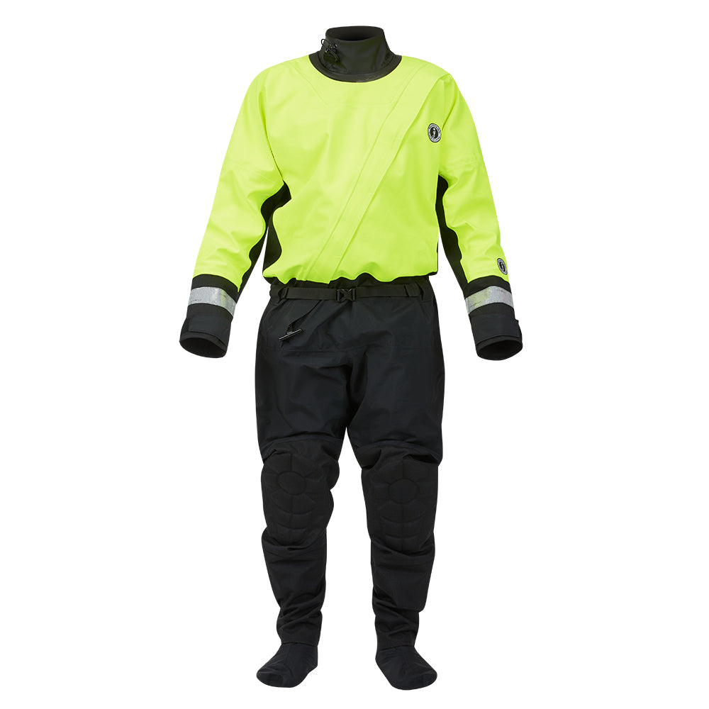 Mustang MSD576 Water Rescue Dry Suit  Fluorescent Yellow GreenBlack  Medium MSD57602251M101