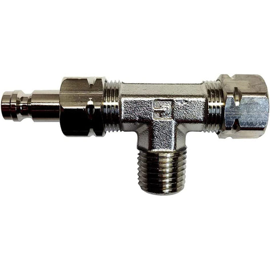 Uflex Tee Fitting wBleed Nipple fIB  Stern Drive Cylinders BLEED TEE