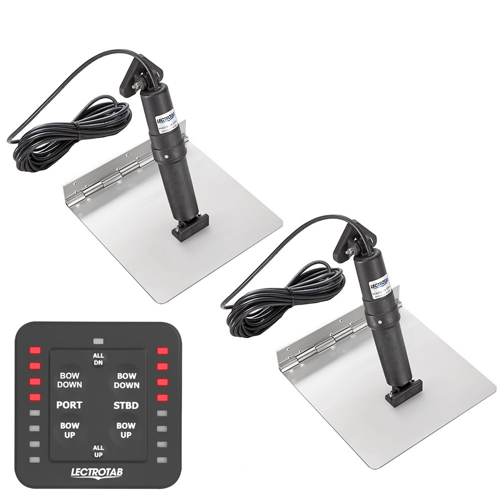 Lectrotab XKA Stainless Steel Trim Tab Kit wOneTouch Control  12 x 24 XKASL12X24