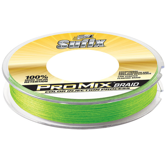 Sufix ProMix Braid  15lb  Neon Lime  300 yds 630115L