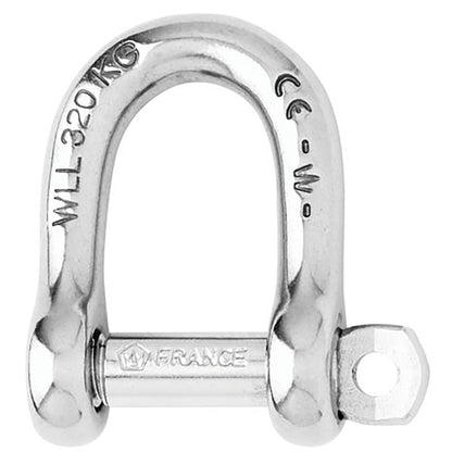 Wichard SelfLocking D Shackle  12mm Diameter  1532 01206