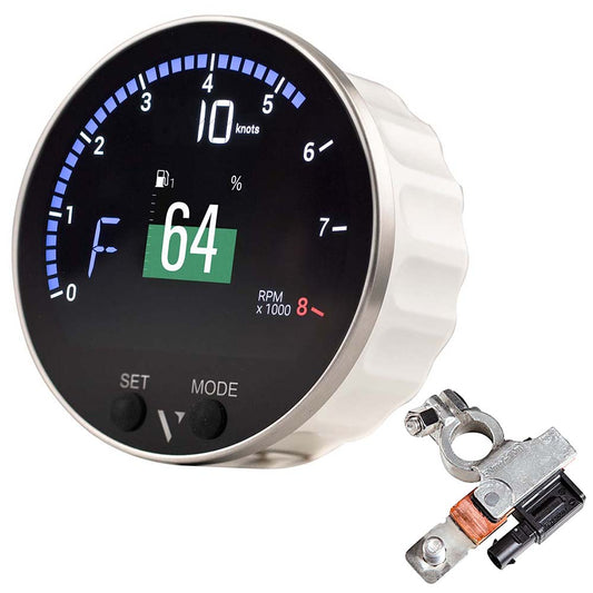 Veratron 85mm 338 VMH35S Multifunction Gauge wVoltage Dependent 05V Sensor Input  Battery Sensor B00143502
